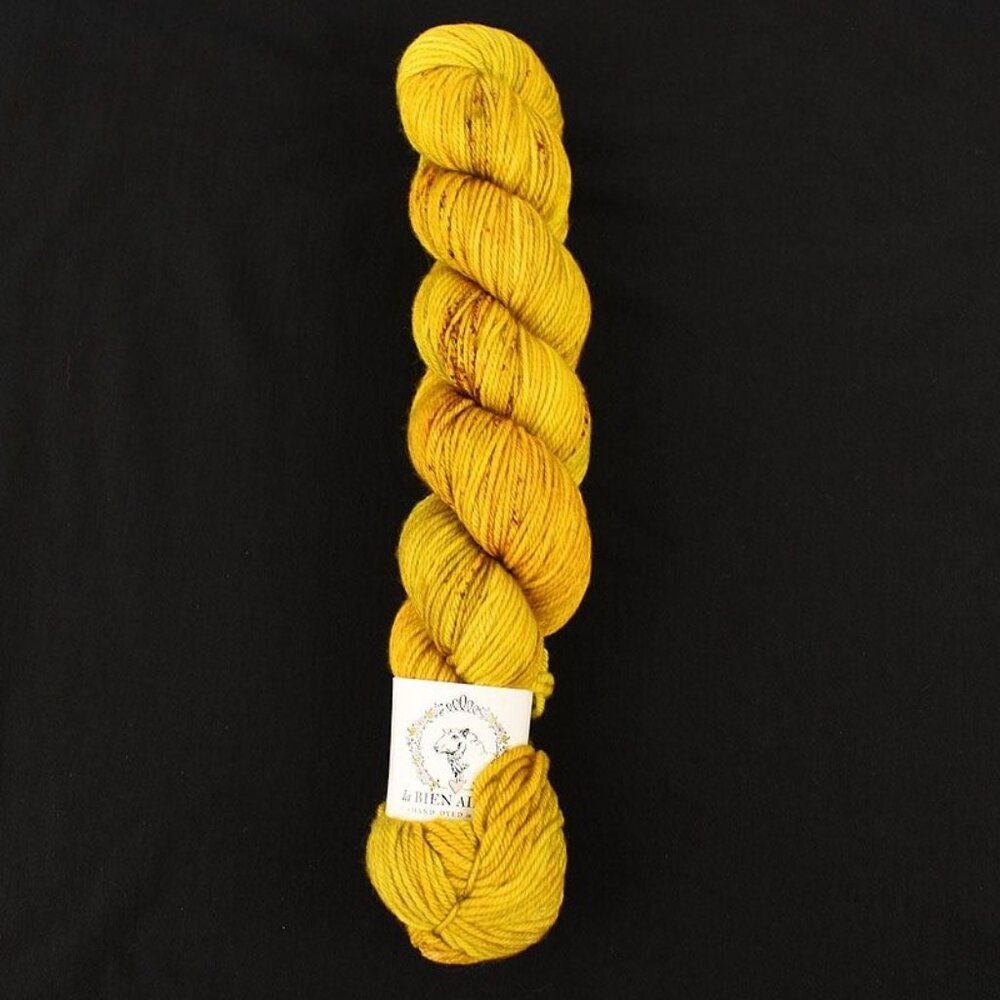La Bien Aimee Merino DK Yarn Superwash Merino Wool Yellow Brick Road Graffiti
